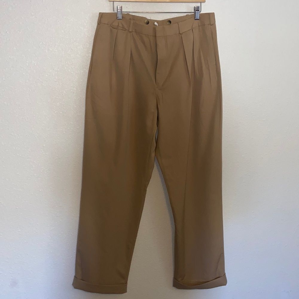 Men Pants Dress Made In Mexico 💯 Wool WOLLE RN 62830 Size 36 Regular